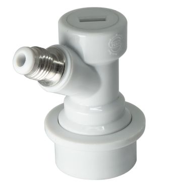 Malt Master Hvid CO2 Kobling til Cornelius fad og Kegs "Ball-Lock" indgang med gevind