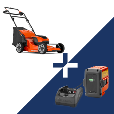 HUSQVARNA LC 142i Batteriplæneklipper inkl. batteri oplader