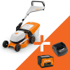 STIHL RMA 243 Plæneklipper - Med batteri og lader